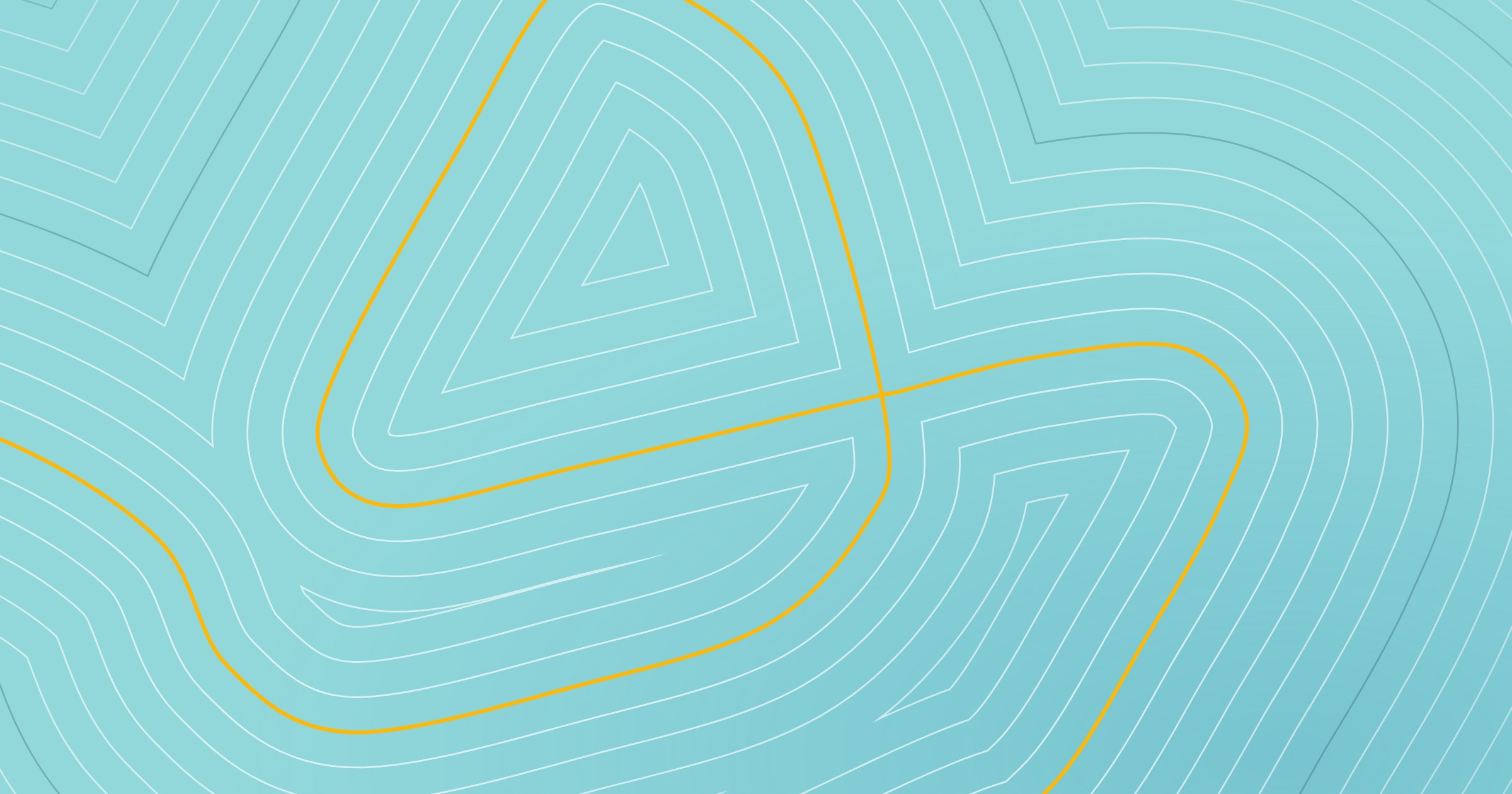 Abstract contour lines tracing the old Oran Park Raceway on a light blue background, with a yellow line marking the circuit
